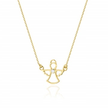 Colier Aur 14K cu Diamant Natural 0.01 ct
