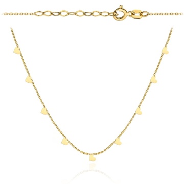 Colier Aur 14k cu Inimioare