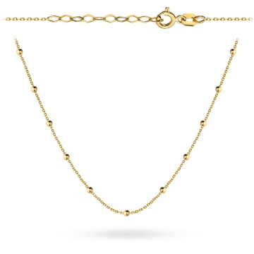Colier cu bilă aurie 39+3cm