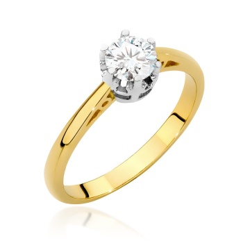 Inel Aur 14K cu Diamant de Laborator 0.50 ct