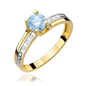 Inel Aur 14K cu Diamante de Laborator 0.53 ct
