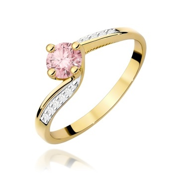 Inel Aur 14K cu Diamante de Laborator 0.55 ct