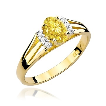 Inel Aur 14K cu Diamante de Laborator 0.55 ct