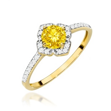 Inel Aur 14K cu Diamante de Laborator 0.63 ct