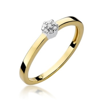 Inel Aur 14K cu Diamante Naturale 0.04 ct