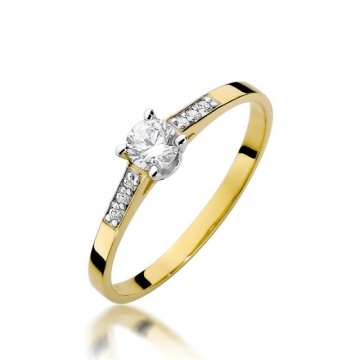 Inel Aur 14K cu Diamante Naturale 0.21 ct