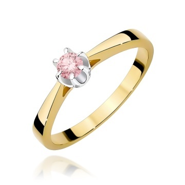 Inel Aur 9K cu Diamant de Laborator 0.12 ct