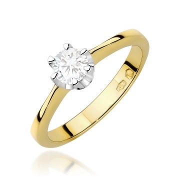 Inel Aur 9K cu Diamant de Laborator 0.30 ct