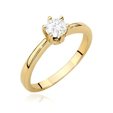 Inel Aur 9K cu Diamant Natural 0.40 ct