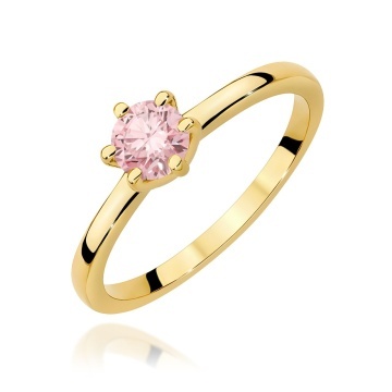 Inel Aur 9K cu Diamant Natural 0.50 ct