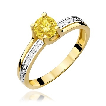 Inel Aur 9K cu Diamante de Laborator 0.53 ct