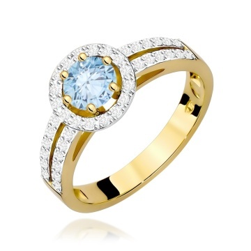 Inel Aur 9K cu Diamante de Laborator 0.70 ct