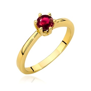 Inel Aur 9K cu Rubin 0.60 ct