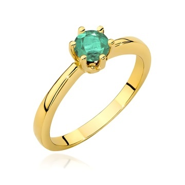 Inel Aur 9K cu Smarald 0.50 ct