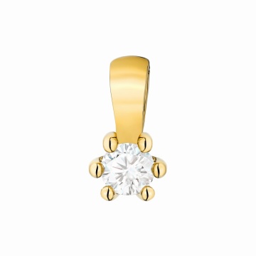 Pandantiv Aur 14K cu Diamant de Laborator 0.10 ct