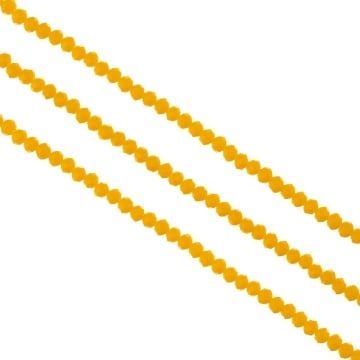 Șirag cristale rondele 3mm - Galben opac