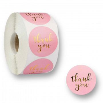Sticker - Thank you Gold / bucata