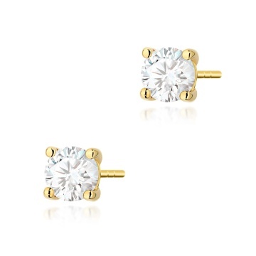 Cercei Aur 14K cu Diamant de Laborator 0.70 ct