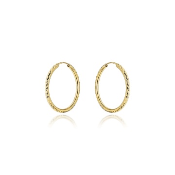 Cercei Creole Aur 14k, 2.4 cm