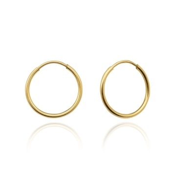 Cercei Rotunzi 2,8 cm Aur Galben 14K