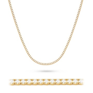 Colier Aur 14K cu Diamante Naturale 3.38 ct