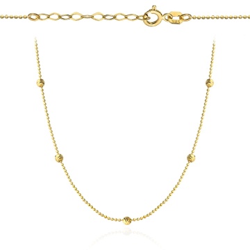 Colier Aur cu Bilute- 14k