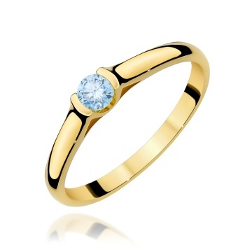 Inel Aur 14K cu Diamant de Laborator 0.15 ct
