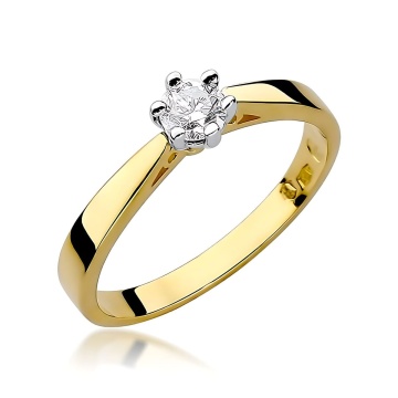 Inel Aur 14K cu Diamant de Laborator 0.25 ct