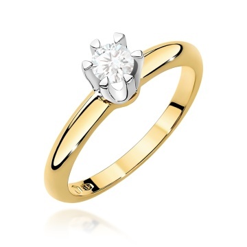 Inel Aur 14K cu Diamant de Laborator 0.30 ct