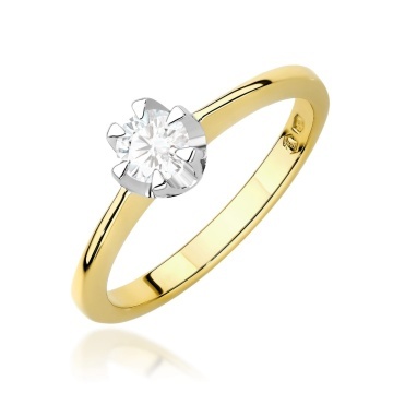 Inel Aur 14K cu Diamant de Laborator 0.40 ct