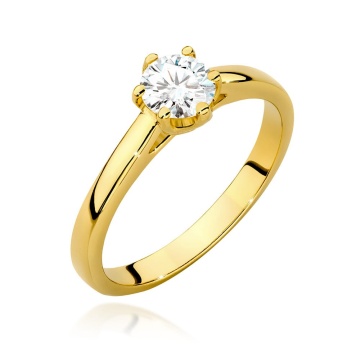 Inel Aur 14K cu Diamant de Laborator 0.50 ct