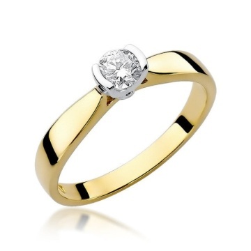 Inel Aur 14K cu Diamant Natural 0.30 ct