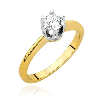Inel Aur 14K cu Diamant Natural 0.50 ct