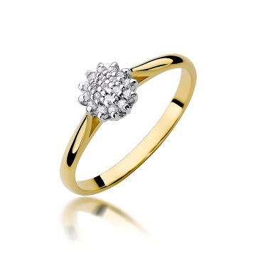 Inel Aur 14K cu Diamante de Laborator 0.10 ct