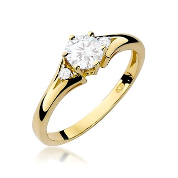 Inel Aur 14K cu Diamante de Laborator 0.53 ct
