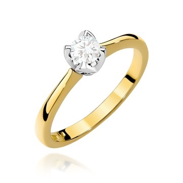 Inel Aur 9K cu Diamant Natural 0.30 ct