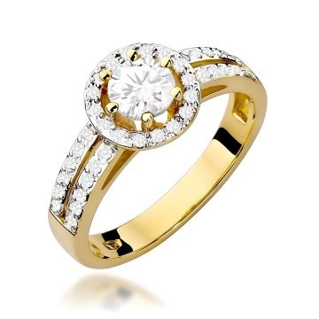 Inel Aur 9K cu Diamante de Laborator 0.70 ct