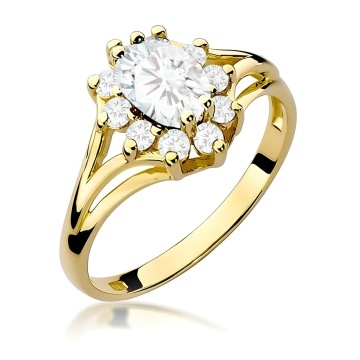 Inel Aur 9K cu Diamante de Laborator 1.00 ct