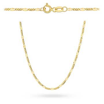 Lant Aur 14K Galben Splet Figaro Gucci 45 cm