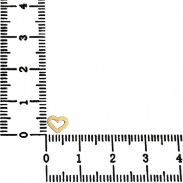 Link din aur 14k - pentru bratara - inimioara little