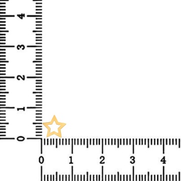 Link din aur 14k - pentru bratara - steluta