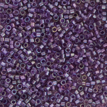 Miyuki Delica Sparkle Purple Lined Crystal 5gr 11/0