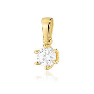 Pandantiv Aur 14K cu Diamant de Laborator 0.50 ct