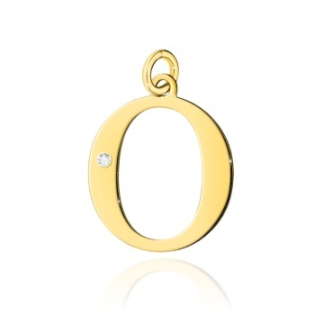 Pandantiv Aur 14K cu Diamante Naturale 0.01 ct