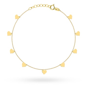 Bratara Aur 14k cu Inimioare