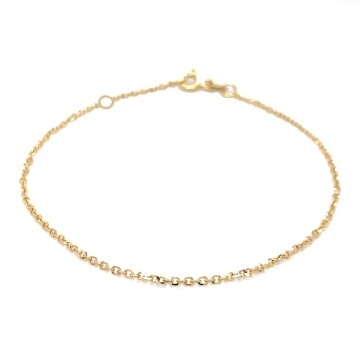 Brățară de Picior din Aur 14K, Model Rolo