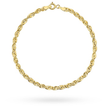 Brățară Din Aur Cu Model Helical 14K