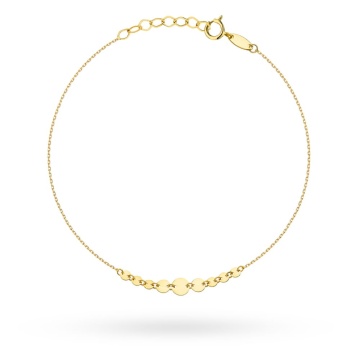 Bratara Lant cu Banuti- Aur 14k