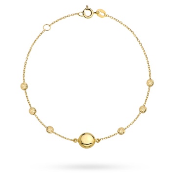 Bratara Lant cu Margelute- Aur 14k