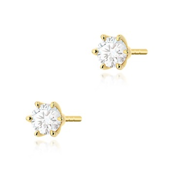 Cercei Aur 14K cu Diamant de Laborator 0.30 ct